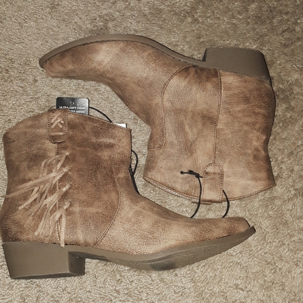 Taupe Booties size 9.5